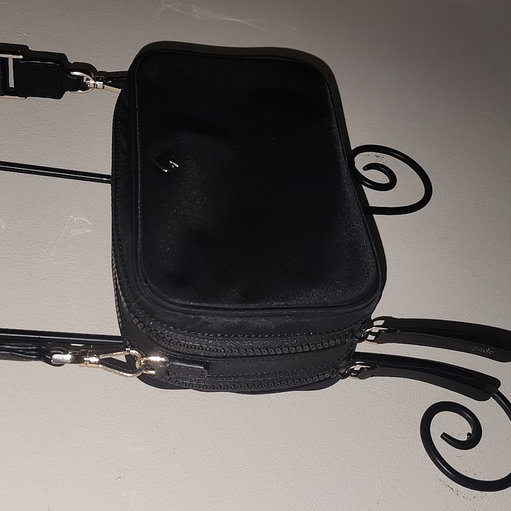 Kate Spade Black Double Zip Camera Bag Crossbody Purse - Picture 13 of 13